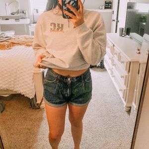 Abercrombie High Waisted Jean Shorts